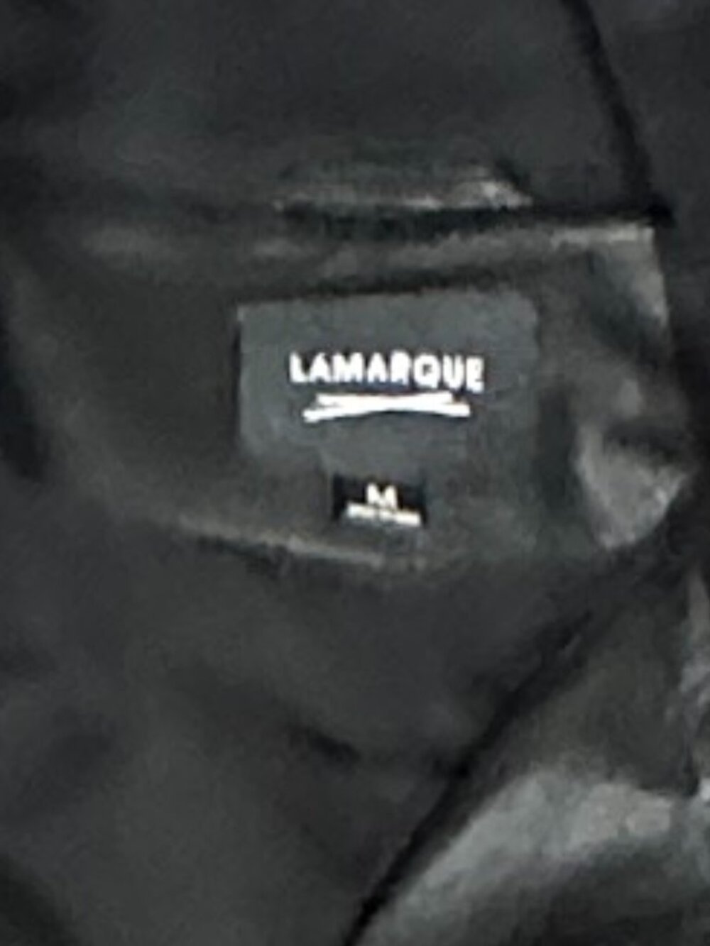 LAMARQUE BLACK LEATHER HOODIE BIKER JACKET MEDIUM - Picture 7 of 7